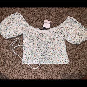 Forever 21 off the shoulder crop top